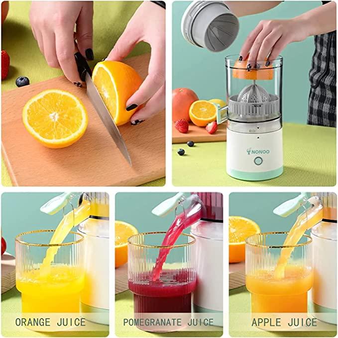 Citrus Juicer Electric Orange Squeezer Lemon Squeezer Electric High Juice Yield Juicer USB Charging USB Charging Lime Press Wireless Portable Travel Juice Mate